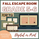 Fall Math Escape Room (Grade 5-6)