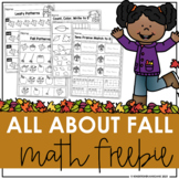 Fall Math Freebie
