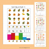 Fall Math I Spy Worksheet Count and Graph Tally Autumn Act