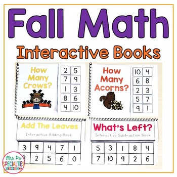 Preview of Fall Math Interactive Books