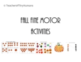 Fall Math/Literacy Fine Motor Activities