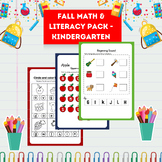 Fall Math & Literacy Pack - Kindergarten
