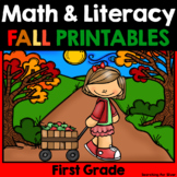 Fall Math & Literacy Printables {1st Grade}