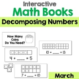 March Math Making 10 Interactive Math Books - March Small Group Math Centers