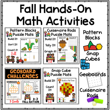 Preview of Autumn/Fall Math Manipulative Hands-On Bundle