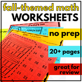 2nd grade Math Review | September Morning Work | Fall Math