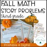 Fall Math Story Problems | 3rd Grade Math Story Problems |