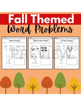 Preview of Fall Math Word Problems