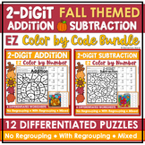 Fall Math Worksheets & Activities | Fall Two Digit additio