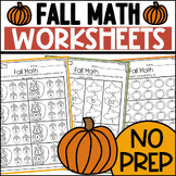 Fall Math Worksheets Review: Addition, Subtraction, Counti