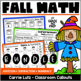 November Fall Math Worksheets Addition, Subtraction & Numb