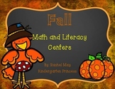 Fall Math and Literacy Centers