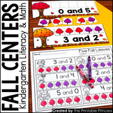 Kindergarten Fall Centers for Math and Literacy Activities