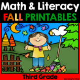 Fall Math & Literacy Printables {3rd Grade}