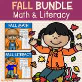 Fall Math and Literacy Worksheets BUNDLE for Kindergarten