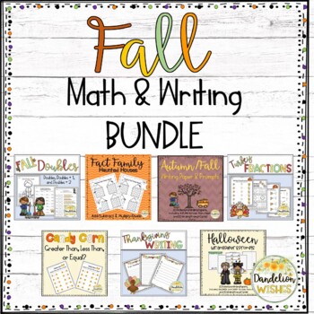 Preview of Fall Math and Writing BUNDLE