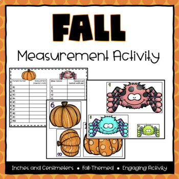 Preview of Fall Measurement Activity (using half-inches and centimeters)