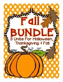 Fall Activities BUNDLE: 3 Fall Units (Fall Into Fall, Hall