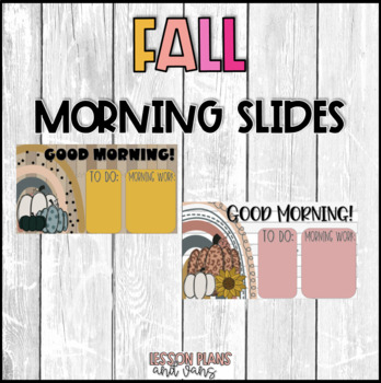 Preview of Fall Morning Slide Templates 