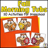 Fall / Autumn Morning Tubs for Preschool - September Morni