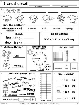 Fall Morning Work Bundle: Second Grade by Emily Ames | TpT
