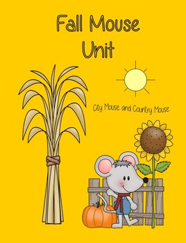 Preview of Fall Mouse Unit- Common Core for First and Second Grade