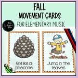Fall Movement Cards and Posters for Elementary Music