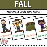Fall Movement Game | Preschool Circle Time Activities