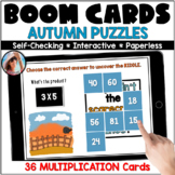 Fall Multiplication Fact Fluency – Boom Cards