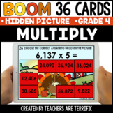 Fall Multiplication Uncover the Picture Boom Cards - Digital