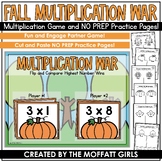 Fall Multiplication War Game and Printables!