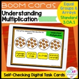 Fall Multiplication as Arrays and Equal Groups BOOM™ Cards 3.OA.1