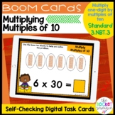 Fall Multiplying by Multiples of 10 BOOM™ Cards 3.NBT.3