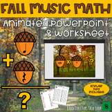 Fall Music Activities- Acorn Powerpoint Fall Music Game