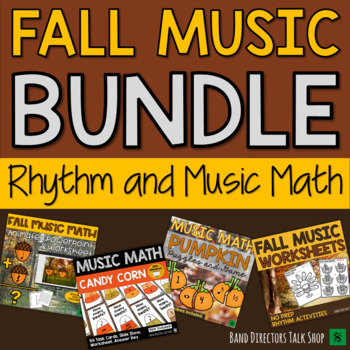 Preview of Fall Music Activities BUNDLE- Rhythm Games & Fall Music Games