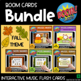 Fall Music Activities Interactive Bundle - Music Theory Bo