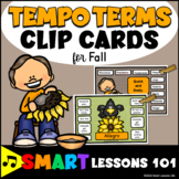 Fall Music Activity: Clip Card Tempo Activities: Tempo Fla