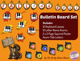 Fall Music Bulletin Board Set *FALLING KEYS*