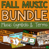 Fall Music Games- Music Symbols and Terms Activities Bundle