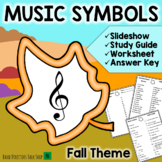 Fall Music Games and Activities: Musical Symbols PowerPoin