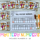 Fall Mystery Numbers - Counting Practice 0 - 20 - Missing 