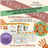 Fall Mystery Scavenger Hunt Printable Game for Kids and Adults