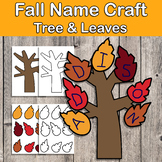 Fall Name Craft | Tree | Fall Activities | Back To School 