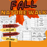 Fall Nature Walk Scavenger Hunt / Nature Learning