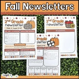 Fall Newsletter Templates