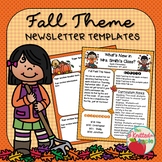 Fall Newsletter Templates {FREEBIE}