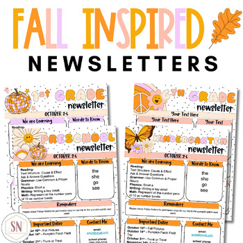 Preview of Fall Newsletters | November Newsletter *NEW