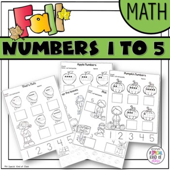 Preview of Fall No Prep Printables -  Numbers 1 to 5 