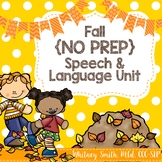 Fall No Prep Speech & Language Unit