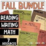 Fall & November Activities for Reading, Writing and Math - Bundle